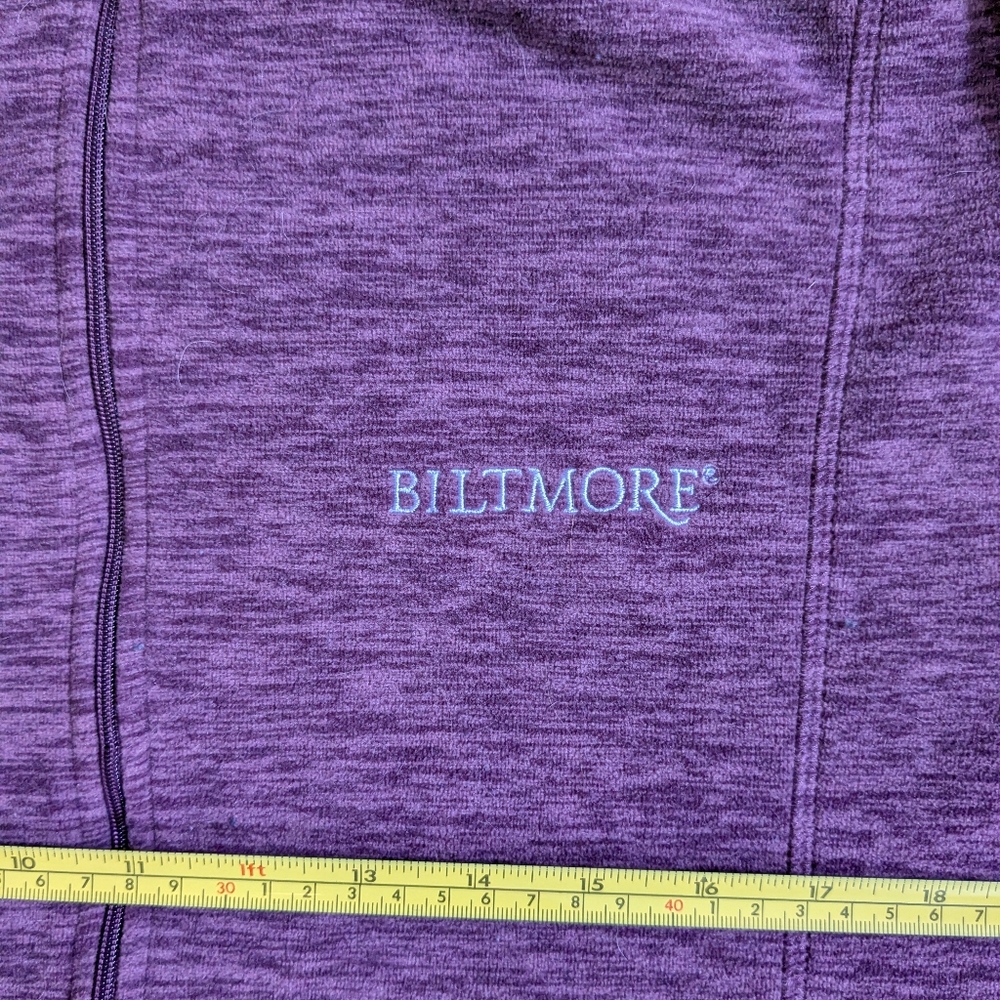 Landway Full Zip Fleece Jacket Marled Plum Midweight XL - Picture 4 of 8